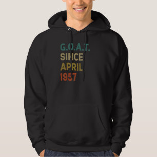 Veste À Capuche 65e anniversaire 65 ans chèvre depuis avril 1957