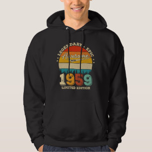 Veste À Capuche 66 ans Anniversaire 1959 merveilleux 66e anniversa