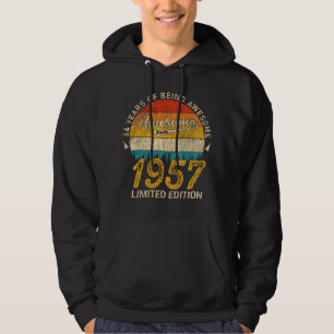 Veste À Capuche 68 Ans 1957 Retro Awesome 68e anniversaire Cadeau
