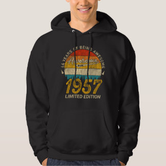 Veste À Capuche 68 Ans 1957 Retro Awesome 68e anniversaire Cadeau