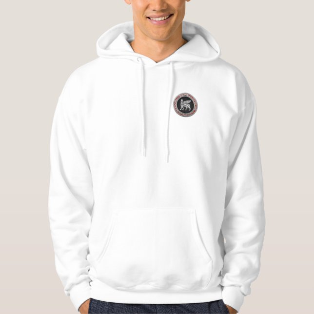 Veste À Capuche [700] Bulle à ailes babylonienne [Argent] [3D] (Devant)