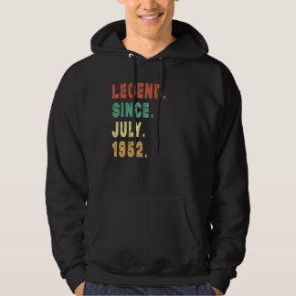 Veste À Capuche 70 ans légende depuis juillet 1952 70e anniversair