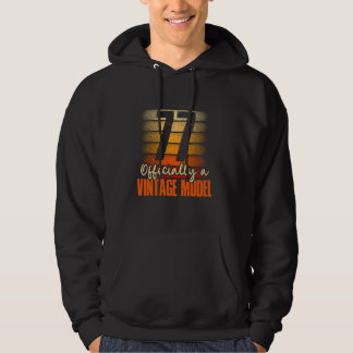 Veste À Capuche 77 ans Je suis officiellement un modèle Vintage 77