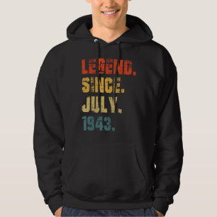 Veste À Capuche 79e anniversaire 79 ans légende depuis juillet 194