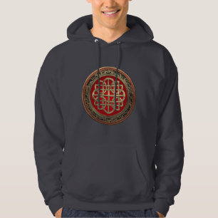 Veste À Capuche [900] Croix celtique sacrée de noeud d'or