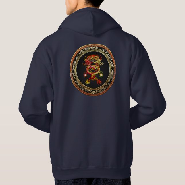 Veste À Capuche [900] Dragons rouges et jaunes (Dos)