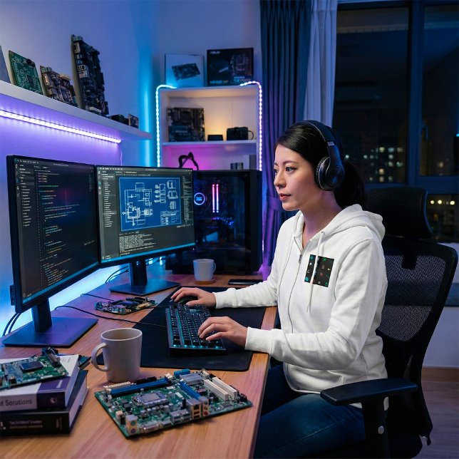 Veste À Capuche 90s Retro Tech and Web Icon Pattern (Créateur téléchargé)