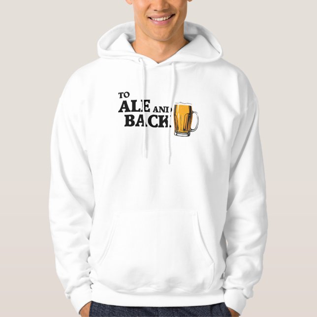 Veste À Capuche À Ale Et À Back - Citation De L'Amateur De Bière (Devant)