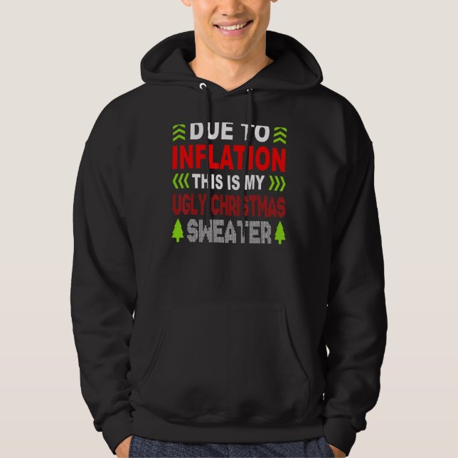 Veste À Capuche A cause de l'inflation, voici mon affreux pull pou (Devant)