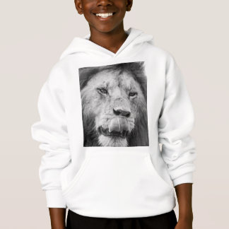 Veste à capuche à imprimé lion pour enfants