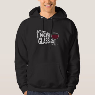Veste À Capuche À Mon Âge J'Ai Besoin De Lunettes Vin Drôle Maman