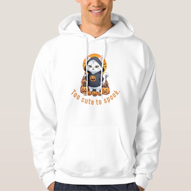 Veste À Capuche À mordre pour faire peur | Cute Kitten dans un Hoo (Devant)