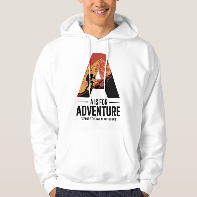 Veste À Capuche A pour l'aventure Randonnée Mountain Design (Devant)