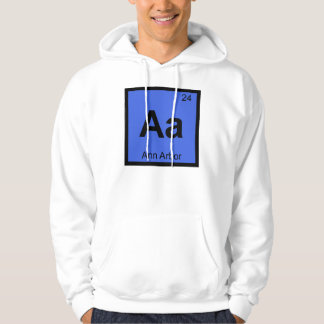 Veste À Capuche Aa - Ann Arbor Michigan Chimie Tableau Périodique
