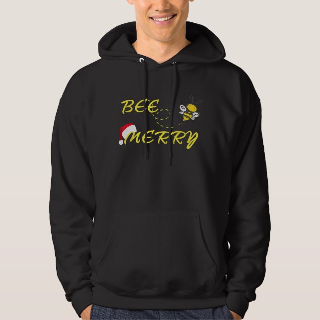 Veste À Capuche Abee Joyeux apiculteur de Noël (Devant)