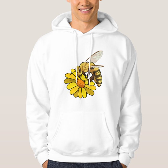 Veste À Capuche Abeille en fleurs (Devant)