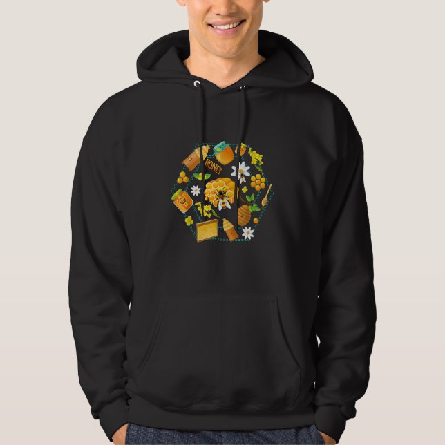 Veste À Capuche Abeille Miel Faire des abeilles (Devant)