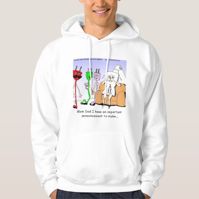 Veste À Capuche AC/DC Gay Plugs Funny Sweatshirt par Rick London (Devant)