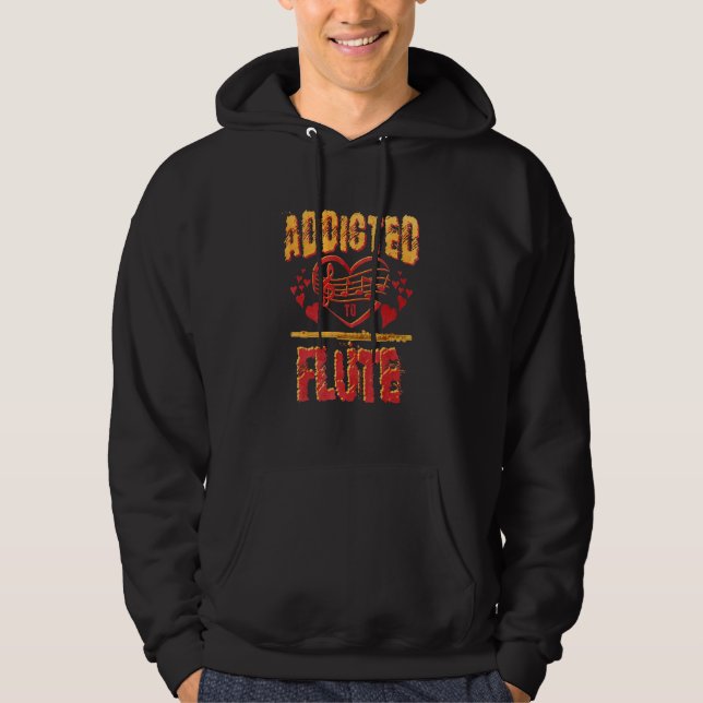 Veste À Capuche Accro à la flûte (Devant)