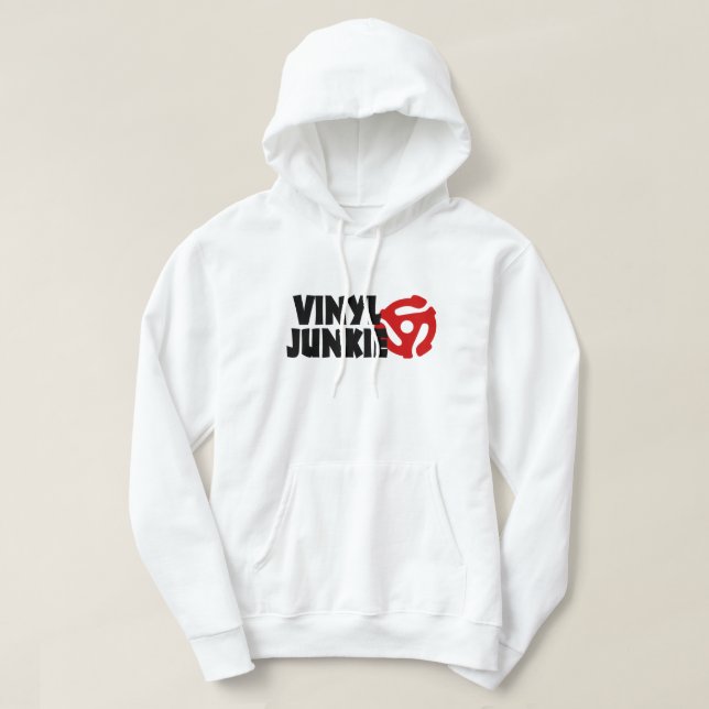Veste À Capuche Accro au vinyle (Design devant)