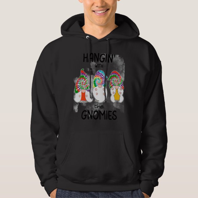 Veste À Capuche Accrocher Avec Les Gnomies Fumer Tie Dye Ho (Devant)