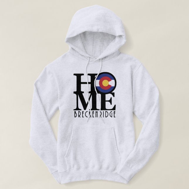 Veste À Capuche ACCUEIL Breckenridge Colorado (Design devant)