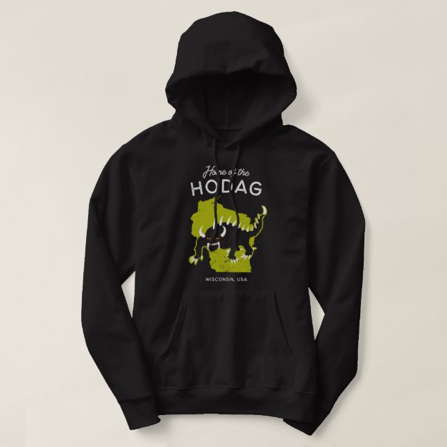 Veste À Capuche Accueil du Hodag - Wisconsin, USA Cryptid Pullove (Design devant)