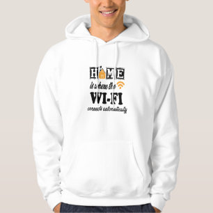 Veste À Capuche Accueil où le Wi-Fi se connecte automatiquement