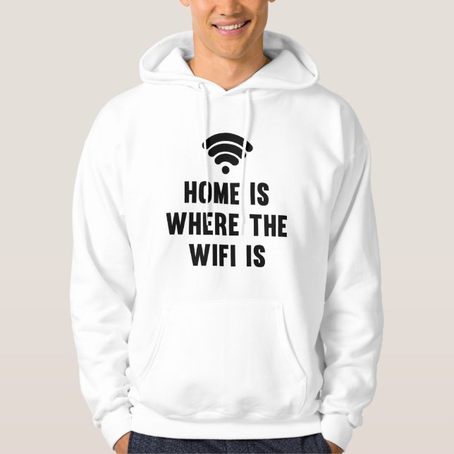Veste À Capuche Accueil Où Se Trouve Le Wifi (Devant)