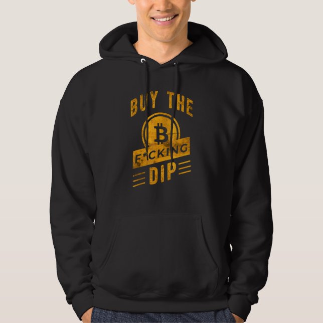 Veste À Capuche Acheter La Crypto Bitcoin Cryptomonnaie Slogan Bit (Devant)