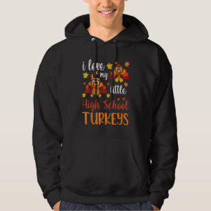 Veste À Capuche Action de grâce Professeur J'adore mon petit lycée