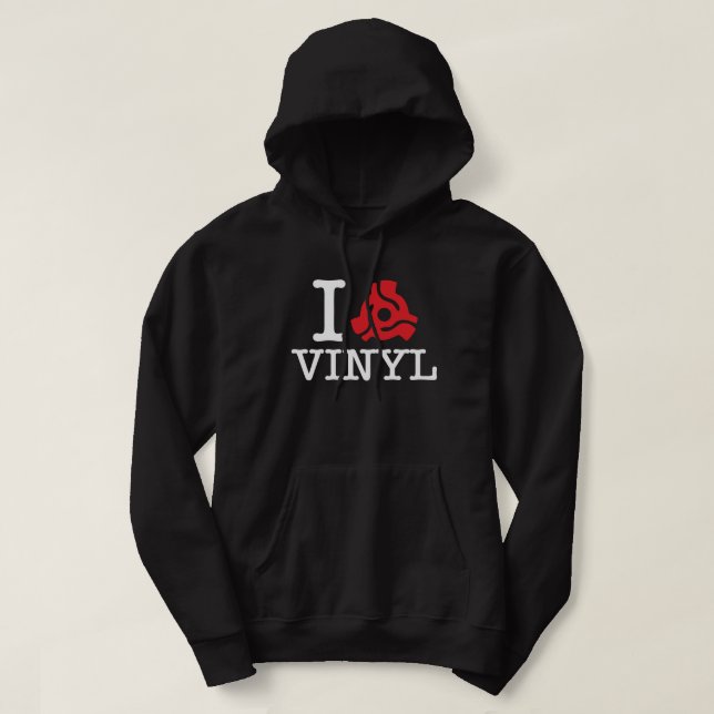 Veste À Capuche Adaptateur vinyle I 45 (Design devant)