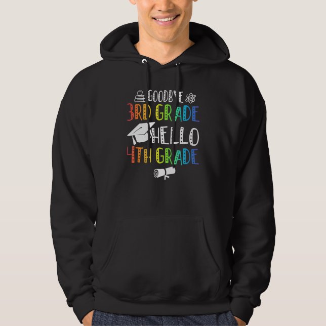 Veste À Capuche Adieu 3e année Bonjour 4e année (Devant)