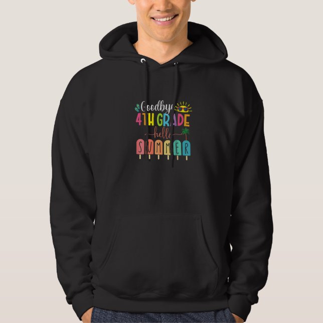 Veste À Capuche Adieu 4e année Bonjour Popsicle été Ice Dernier D (Devant)