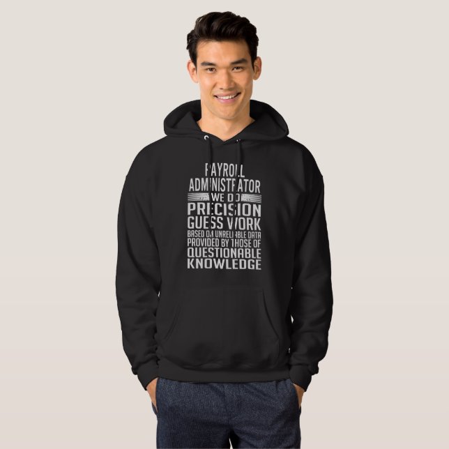 VESTE À CAPUCHE ADMINISTRATEUR DE FEUILLE DE PAIE (Devant entier)