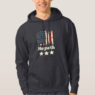 Veste À Capuche Administration Hegseth Trump Drapeau américain
