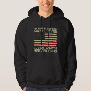 Veste À Capuche Adolescent vétéran de l'armée, tee de la fête des