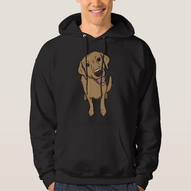 Veste À Capuche Adorable Laboratoire Jaune (Devant)