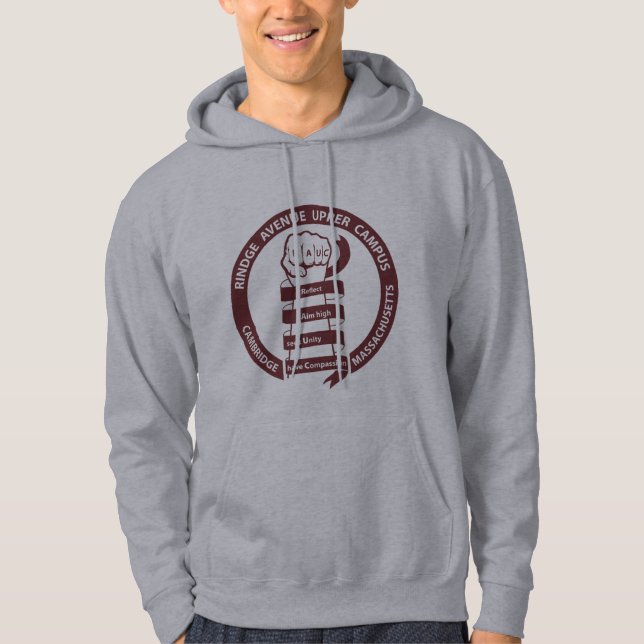 Veste À Capuche Adult RAUC hoodie - Maroon logo (Devant)