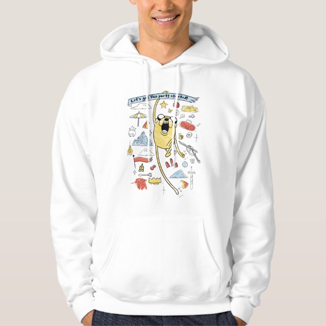 Veste À Capuche Adventure Time | Party Jake Sketch (Devant)