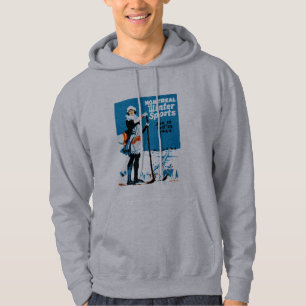 Veste À Capuche Affiche 1924 de sports d'hiver de Montréal