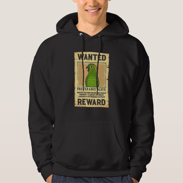 Veste À Capuche Affiche de recherche Perroquet I Amazone à nuque j (Devant)