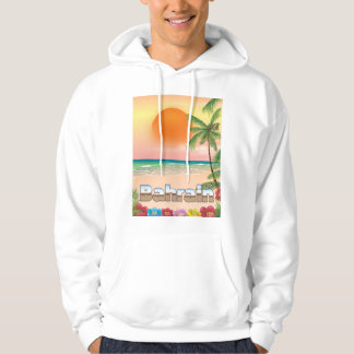 Veste À Capuche Affiche de voyage sur la plage de Bahreïn
