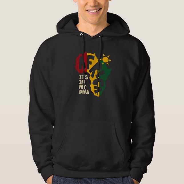 Veste À Capuche Afrique avec du soleil C'est dans mon ADN (Devant)
