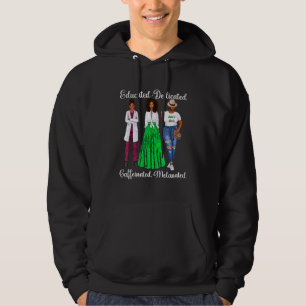 Veste À Capuche Afro-Américain Éduqué Dédié À Moi Cafféiné