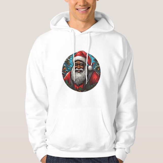 Veste À Capuche Afro Père Noël (Devant)