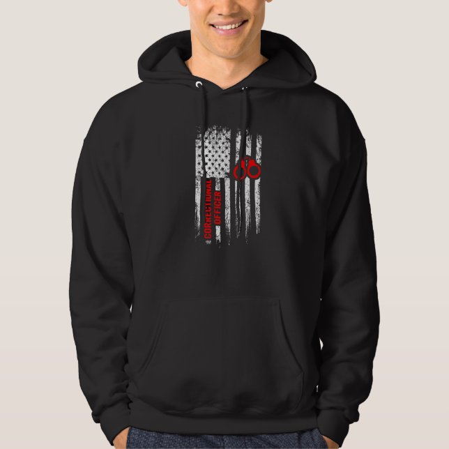 Veste À Capuche Agent de correction pratiquant les corrections CO  (Devant)