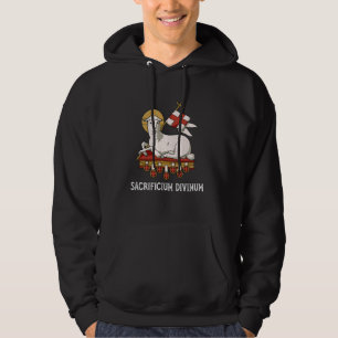 Veste À Capuche Agnus Dei Sanctus Traditionnel Messe Latine Cathol