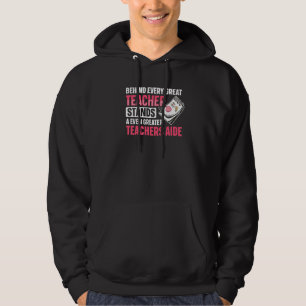 Veste À Capuche Aide pour enseignant de retour à l'école pour un a