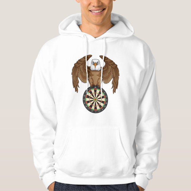 Veste À Capuche Aigle aux fléchettes avec Dartboard (Devant)